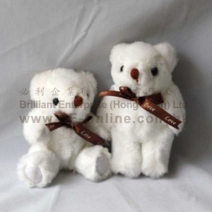 12cm 關節熊公仔 (白色)